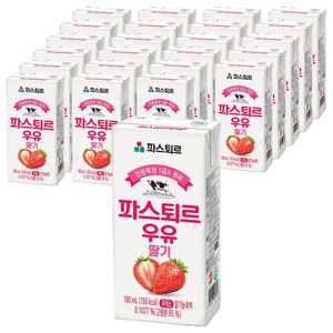 파스퇴르 딸기우유, 190ml, 24개