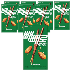 빼빼로 아몬드 빅팩, 37g, 8개