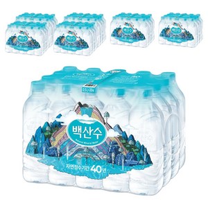 백산수 무라벨 생수, 500ml, 140개