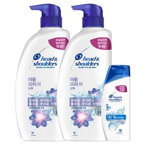 헤드앤숄더 퍼퓸 프레쉬 샴푸 800ml x 2p + 딥클린 샴푸 90ml x 1p 세트, 1세트