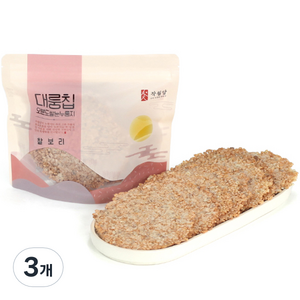 작월담 대룽칩 찰보리 누룽지, 180g, 3개