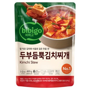 비비고 두부듬뿍 김치찌개, 460g, 1개