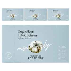 미닉스 건조기 시트 퍼스트 허그 코튼향 본품