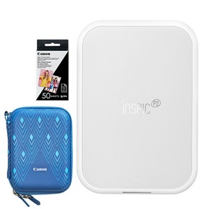 캐논 인스픽 P2 포토프린터 휴대용 + 인화지 60매 + 케이스 랜덤발송 세트