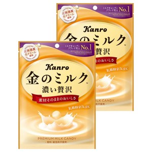 칸로 킨노밀크 우유맛 캔디, 76g, 2개