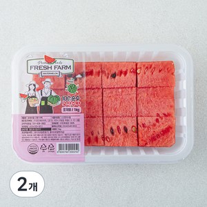 프레쉬팜 간편 수박, 1kg, 2개