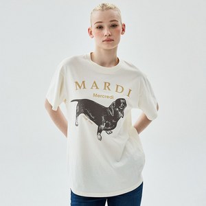 마르디메크르디 여성용 딴지 면 티셔츠