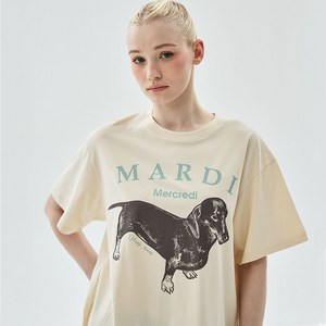 마르디메크르디 여성용 딴지 면 티셔츠