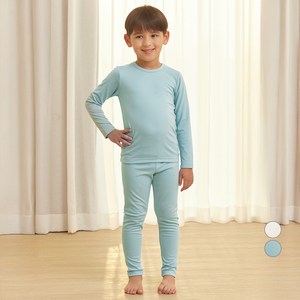 아동용 웜업 소프트 보온 내의 상하의 세트