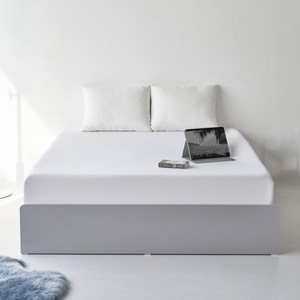 도모 라베노 무헤드 수납 3단 서랍 침대 프레임, 그레이, 퀸