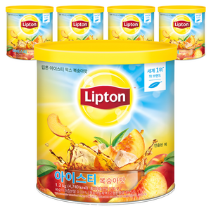 립톤 아이스티 믹스 복숭아맛, 1.2kg, 5개