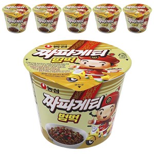 짜파게티 범벅 컵라면 70g, 6개