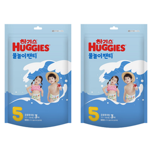 하기스 물놀이팬티 팬티형 수영장 기저귀 남여공용, 5단계, 6매