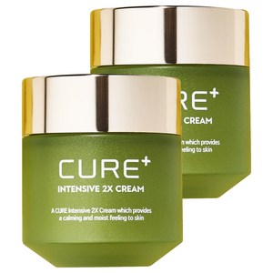 김정문알로에 큐어 인텐시브 2X 크림, 50g, 2개
