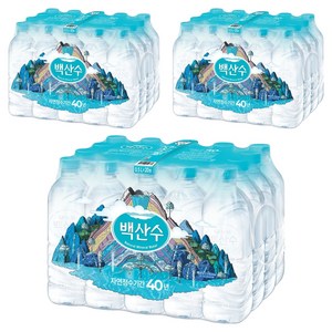 백산수 무라벨 생수, 500ml, 60개