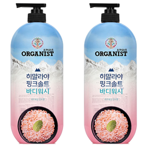 히말라야핑크솔트 풍성한 거품 산뜻한 바디워시 민트향, 900ml, 2개