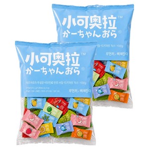 샤오커오라 민트향 비타민C 과일 12종 믹스 무설탕 사탕 캔디, 100g, 2개