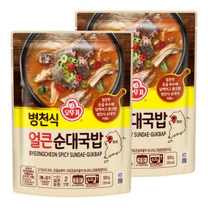 오뚜기 병천식 얼큰 순대국밥, 500g, 2개