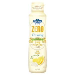 폰타나 저당 저칼로리 무지방 레몬갈릭 드레싱, 230g, 1개