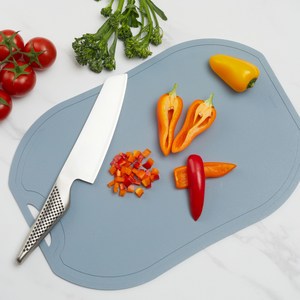코멧 홈 BPA FREE TPU 걸이형 양면 도마, 아이스블루, 235 x 345 ..., 1개