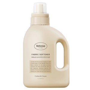 베베숲 홈 유아 섬유유연제 코튼앤크림향 본품, 1L, 1개