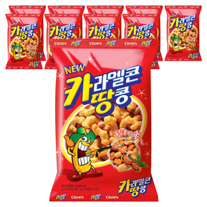 크라운 카라멜콘 땅콩, 72g, 10개