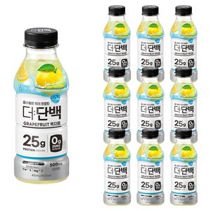 더단백 워터 프로틴 백자몽, 400ml, 10개