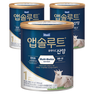 앱솔루트 플래티넘 산양분유 1단계, 350g, 3개
