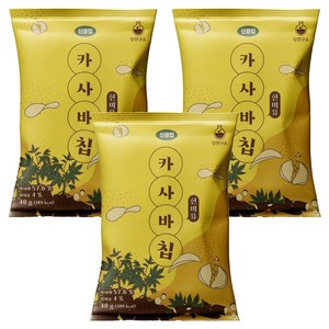 당연구소 현미유 카사바칩, 40g, 3개