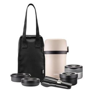 써모스 일체형 대용량 보온 도시락