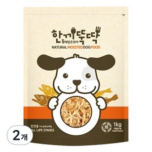 한끼뚝딱 전연령 강아지 황태담은 소프트사료, 소, 1kg, 2개