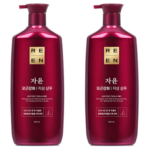 리엔 자윤 모근강화 지성 샴푸, 950ml, 2개