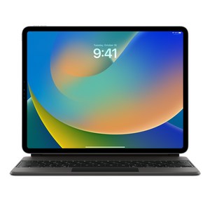 Apple 정품 매직 키보드 iPad Pro 12.9 6세대/ Air 13 M2 호환용, 블랙, 영어