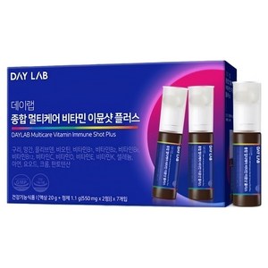 데이랩 이뮨샷 플러스 종합 멀티케어 비타민 정제 550mg + 액상 20ml, 7회분, 1개