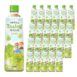 티로그 제로 애플청포도 아이스티, 500ml, 24개