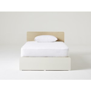 한샘 아임빅 수납침대 일반헤드형 평상형 합성목재 침대, 오크/화이트, 슈퍼싱글