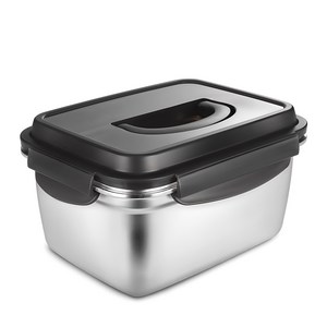 까사베니 연마제 없는 스테인레스 김치통, 2.8L, 1개