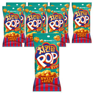 오리온 치킨팝 닭강정맛, 65g, 8개