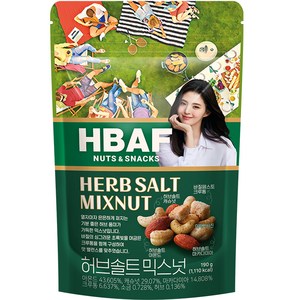 HBAF 넛츠앤스낵스 허브솔트 믹스넛, 190g, 1개