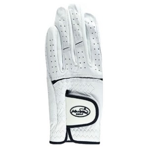 마르시아 남여공용 올양피 골프장갑 양손용, 화이트 + 블랙라인, 25호, 1세트