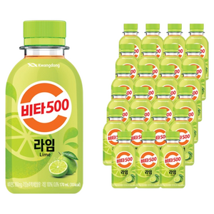 비타500 라임 비타민음료, 170ml, 24개