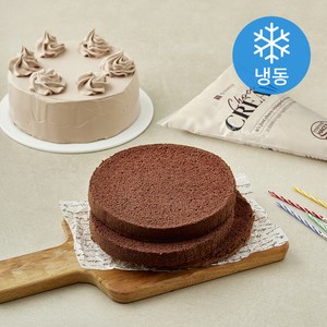 장가네제과 초코 생크림 케이크 만들기 키트 310g (냉동), 1세트