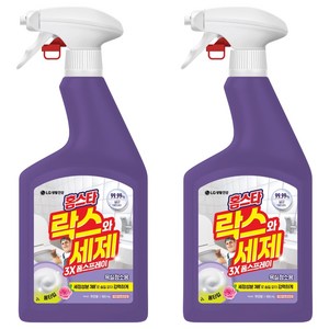 홈스타 락스와세제 3X 폼스프레이 후로랄 욕실청소용, 900ml, 2개