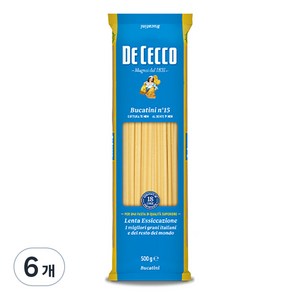데체코 부카티니 파스타면, 500g, 6개