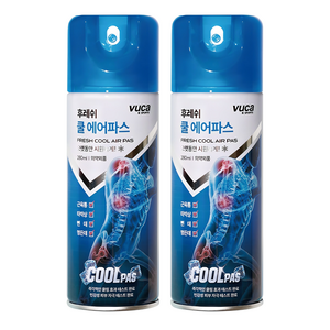 뷰카 후레쉬 쿨 에어 파스 스프레이, 1개입, 2개