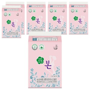 유기농본 제이본 팬티라이너, 일반, 34개입, 6개