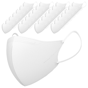 CLA 슬림핏 새부리형 컬러 마스크 성인용 중형, 5개입, 화이트, 8개