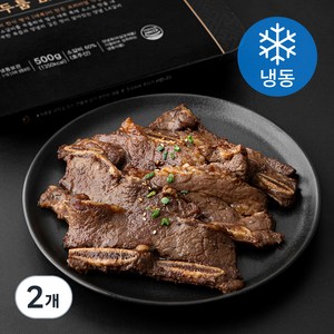 더대복 두툼 양념 LA갈비 (냉동), 2개, 500g