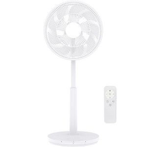 시프이컴 무소음 스마트 BLDC 스탠드형 무선 발터치 선풍기 화이트