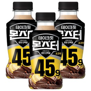 테이크핏 몬스터 초코바나나 근육이 마시는 완전 단백질, 350ml, 3개